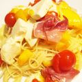 クックFUC4SM☆'s cooksnap of when they made つめた〜い麺　桃の冷製パスタ.