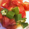 クックS5N2AF☆'s cooksnap of when they made 【切って和える】オクラとトマトのサラダ.
