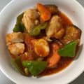 まりおん0504's cooksnap of when they made ＊鶏もも肉と茄子のトマト煮込み.