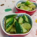 赤い電話's cooksnap of when they made 簡単ピリ辛きゅうりの添え物.