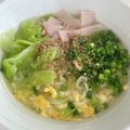クックG95P33☆'s cooksnap of when they made 胡麻油香る　ネギとふわたま　塩ラーメン.
