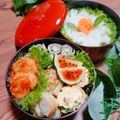 クック1WVJEK☆'s cooksnap of when they made 【キャラ弁】オムライスのスイカ弁当.