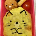 sayacchi's cooksnap of when they made すみっコぐらし ネコ オムライス弁当.