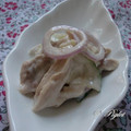 ☆Piglet's cooksnap of when they made ささみときゅうりの梅マヨあえ.