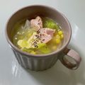 キンプリ's cooksnap of when they made 新玉ねぎとレタスの旨塩バタースープ.
