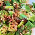さちぶた♪'s cooksnap of when they made オクラのめんつゆごま油あえ.