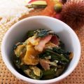 ゆるмαмα's cooksnap of when they made 空心菜・ベーコン・卵のにんにく炒め.