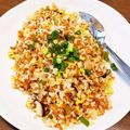 麻's cooksnap of when they made すぐおいしい！チキンラーメンチャーハン.