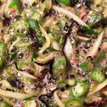 クックMN79XB☆'s cooksnap of when they made ❇︎オクラとキュウリの梅昆布和え❇︎.