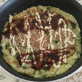Yokchina's cooksnap of when they made 簡単！ふわとろ～長芋と納豆のお好み焼き.