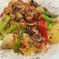 ♡pink's cooksnap of when they made 激早☆濃厚☆さば水煮缶とトマトのパスタ☆.