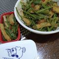 ひっこ's cooksnap of when they made 第2弾！さつま芋の茎の炒め煮.