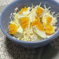 QPはにー's cooksnap of when they made 春キャベツのゆで卵とジャムのデリ風サラダ.