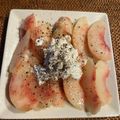 ふわり23's cooksnap of when they made 桃とモッツァレラのサラダ.