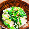 kinniko's cooksnap of when they made 簡単☆和風☆豆腐とひき肉とにらの煮物.