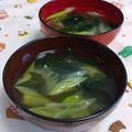 赤い電話's cooksnap of when they made 管理栄養士の長ねぎとわかめのみそ汁.