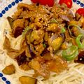 TF1979's cooksnap of when they made なす＆豚バラのコチュジャン☆素麺.