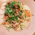 ばたみそーぱん☆'s cooksnap of when they made 夏ランチ☆豚キム豆乳ぶっかけそうめん.