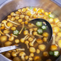 まぁさん。's cooksnap of when they made おくらとえのきとなめこの味噌汁.