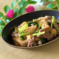 サヤスカマカン's cooksnap of when they made 小松菜と厚揚げのそぼろ煮.