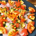 NAVI♪♪♪'s cooksnap of when they made 野菜たっぷり 鯛のカルパッチョ.