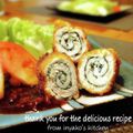 inyako's cooksnap of when they made ササミのくるくるしそ巻きフライ.