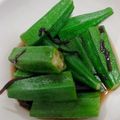 miha33's cooksnap of when they made オクラの塩昆布和え.