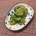 しゅい6's cooksnap of when they made ゴーヤの胡麻和え.