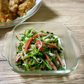 K３２０'s cooksnap of when they made 【5分で出来る】豆苗とかにかまのマヨ和え.