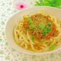 hikarin♪'s cooksnap of when they made ★サバ味噌バターうどん☆サバ缶使用★.