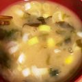ふぁんころ's cooksnap of when they made ワカメとコーンのお味噌汁♪プチプチ甘い♪.