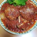 けいNGO's cooksnap of when they made クリスマスに♪トマト煮込みハンバーグ.