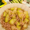 ainuinu's cooksnap of when they made 冬瓜の煮物♪とうがん・あんかけ・豚ひき肉.