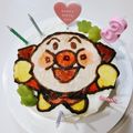 クックQX1IZC☆'s cooksnap of when they made アンパンマンケーキ☆キャラクターケーキ.