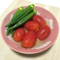 S72☆'s cooksnap of when they made 夏＊冷やし出汁トマト＊大葉とオクラ添え.