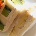 ほのぼのいっこ's cooksnap of when they made ヨーグルトで簡単！北海道♪フルーツサンド.