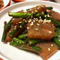 chocoraママ's cooksnap of when they made にんにくの芽と蒟蒻の味噌炒め.