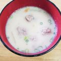 かなりん☆'s cooksnap of when they made 肉団子と白菜の味噌汁.