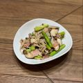 クック59QR1Q☆'s cooksnap of when they made アスパラ&ベーコンのきのこバター炒め.