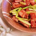 柴犬のお顔☆'s cooksnap of when they made 厚切りベーコンとアスパラの麺つゆマヨ炒め.