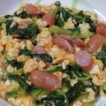 とみぃ11's cooksnap of when they made ターサイとウインナーの中華風卵炒め.