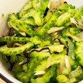 ♪ミチル♪'s cooksnap of when they made ゴーヤとみょうがの塩こぶ和え.