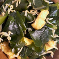 あいる♪♪'s cooksnap of when they made 油揚げとしらすとわかめのごま油炒め.