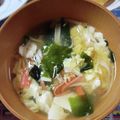 ターちゃんママ's cooksnap of when they made 5分で出来る！ふわとろ簡単スープ☆.