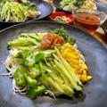 ハッピーみっけ♪'s cooksnap of when they made 夏野菜と梅のさっぱり冷麦♬.