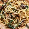 ほしちゃろ's cooksnap of when they made サバ缶☆水菜の和風パスタ.