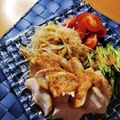 kazunaring's cooksnap of when they made モヤシとキュウリ、蒸し鶏のピリ辛和え☆.