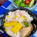 ルぴあ's cooksnap of when they made とうもろこし炊き込みピラフ.
