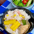 ルぴあ's cooksnap of when they made とうもろこし炊き込みピラフ.