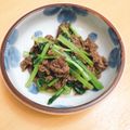 ★ぴよぴよ501★'s cooksnap of when they made 牛肉と小松菜のにんにく醤油炒め.